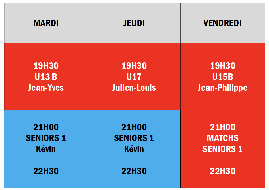 entrainements domont basket